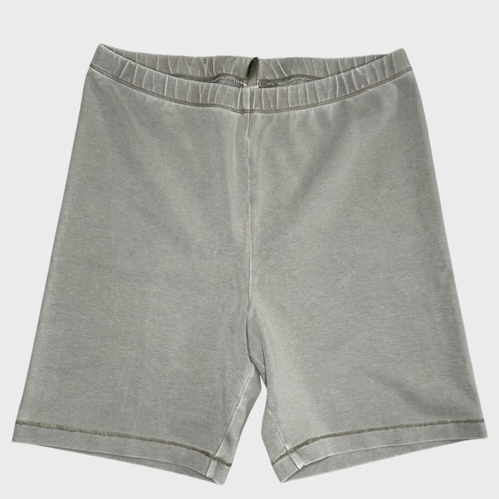 Skims Lounge Shorts Large Ash Gray High Waist Cotton Jersey Minimalist Fit